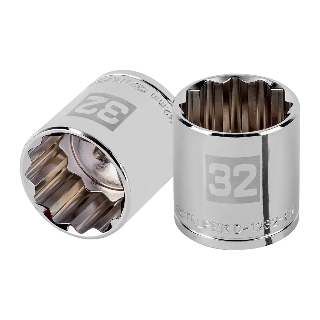 Dado poligonal encastre 1/2" de 32 mm, Truper