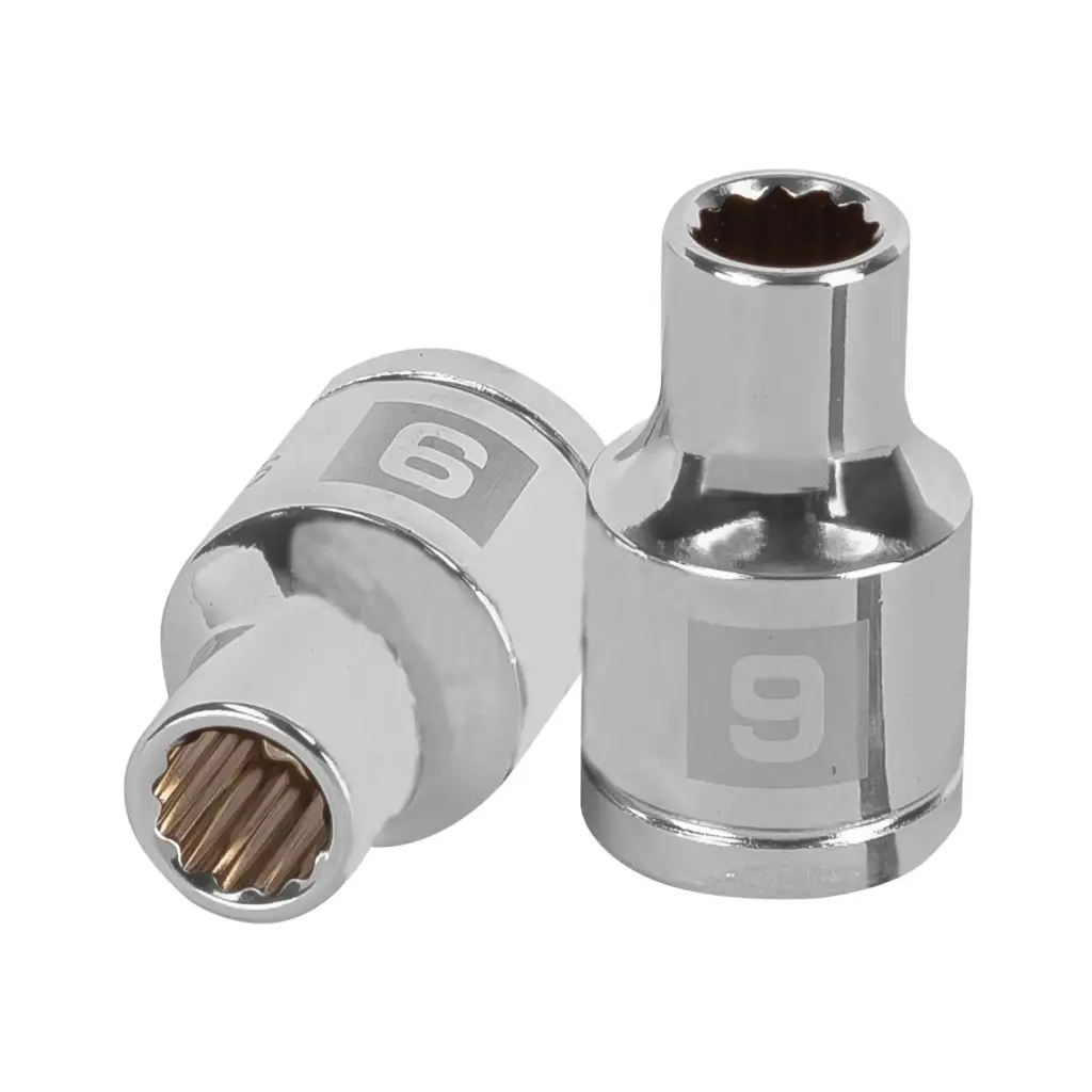 [13523] Dado poligonal encastre 1/2" de 9 mm, Truper