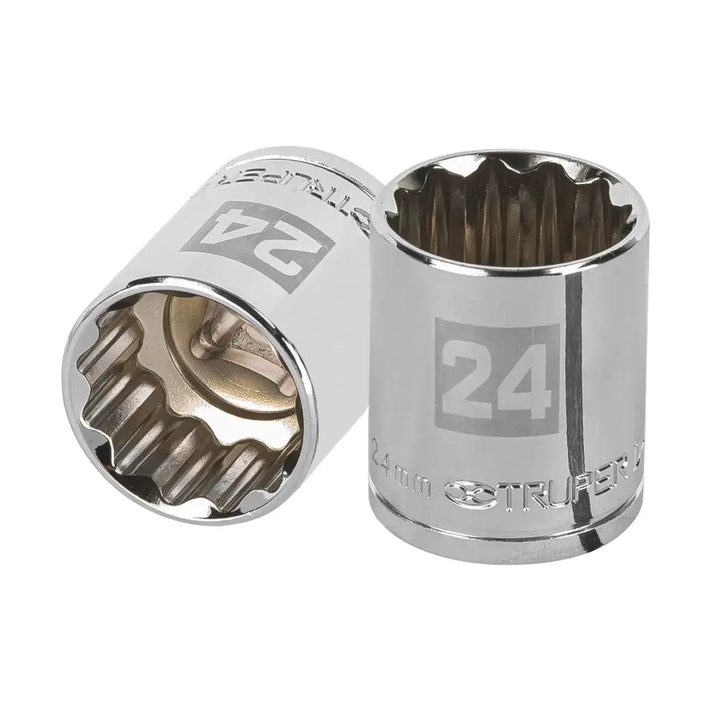 Dado poligonal encastre 1/2" de 24 mm, Truper
