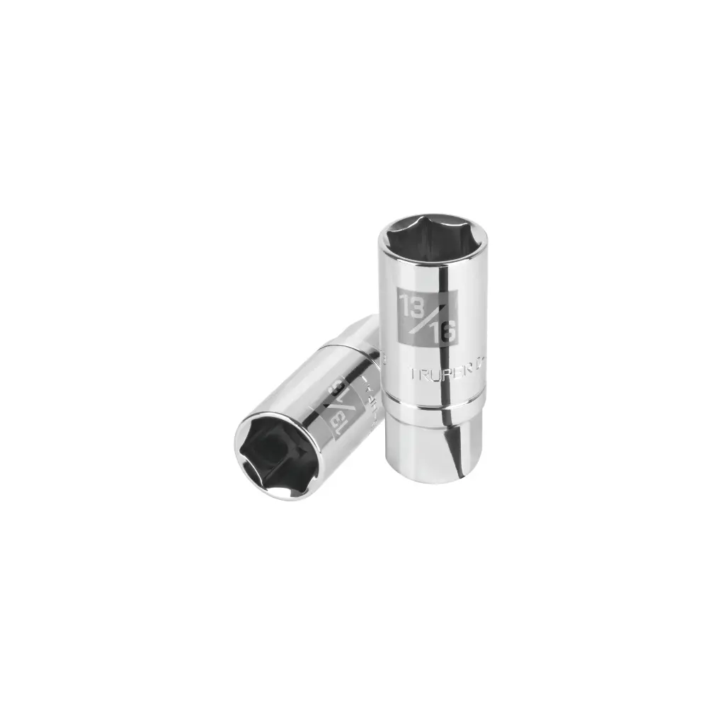 Dado tubular hexagonal encastre 1/2" para bujía de 13/16", Truper