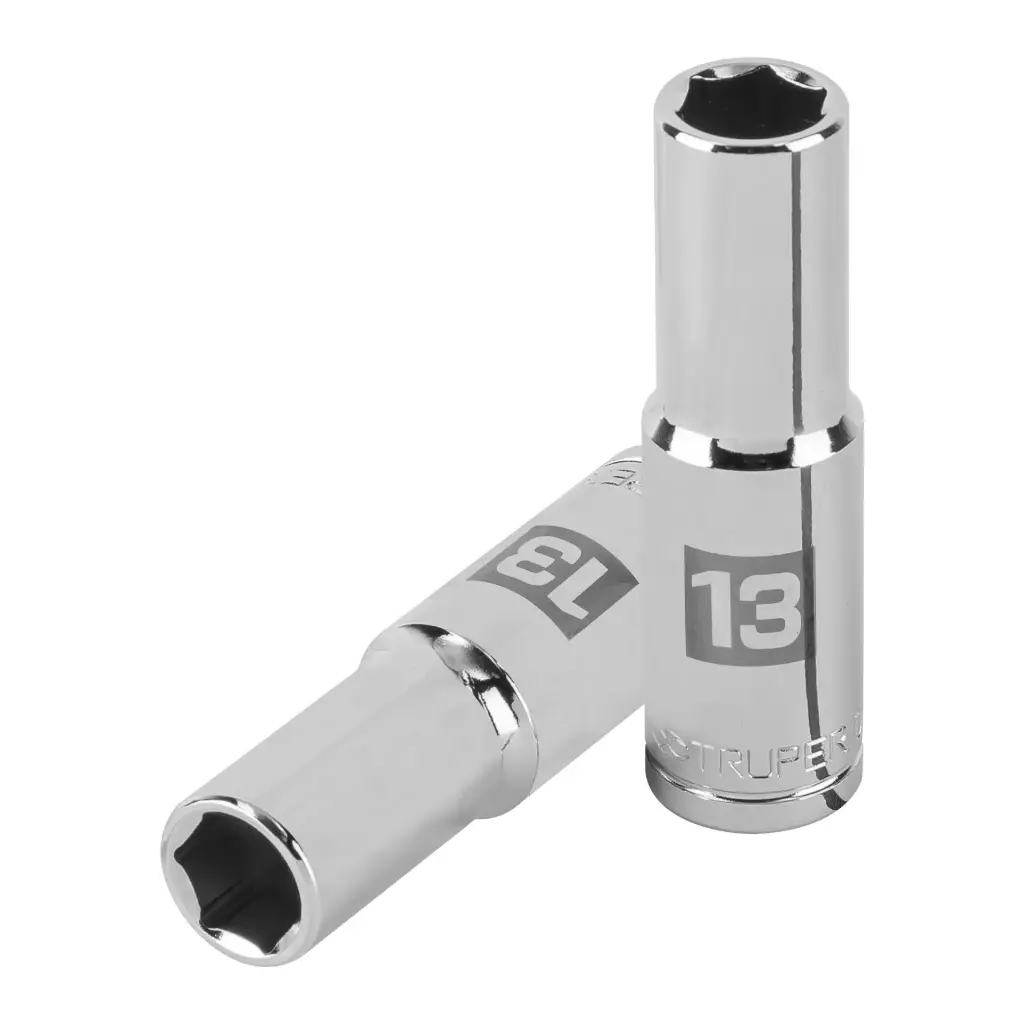 [13353] Dado tubular hexagonal encastre 1/2" de 13 mm, Truper