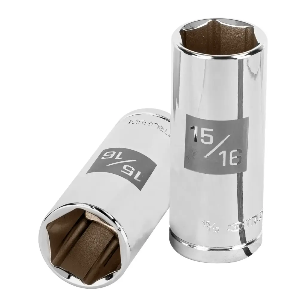 Dados tubulares hexagonales E 1/2" - 15/16", Truper
