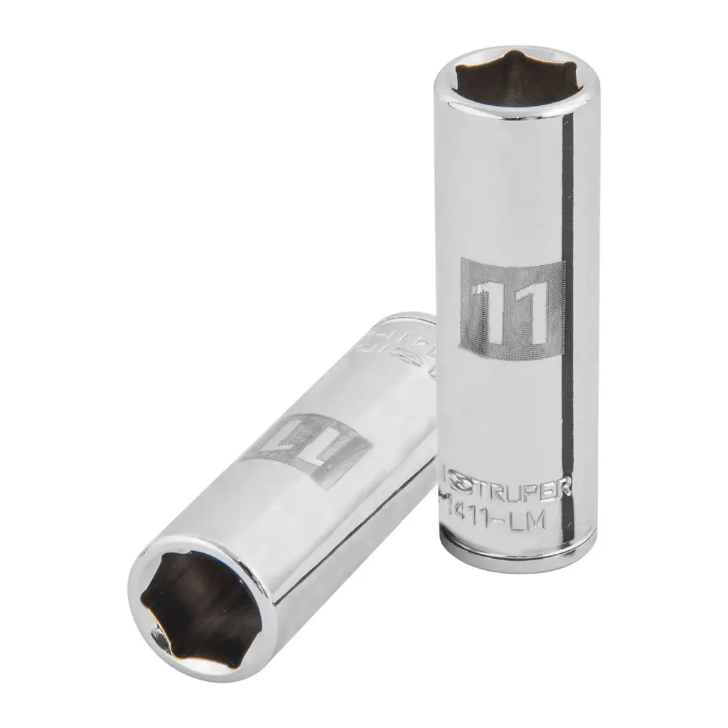 Dado tubular hexagonal encastre 1/4" de 11 mm, Truper