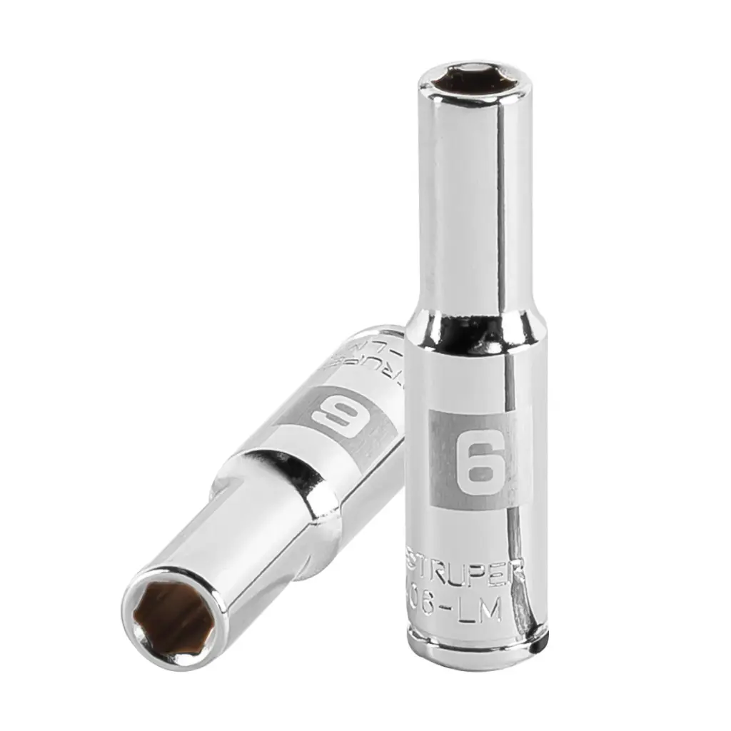 Dado tubular hexagonal encastre 1/4" de 6 mm, Truper