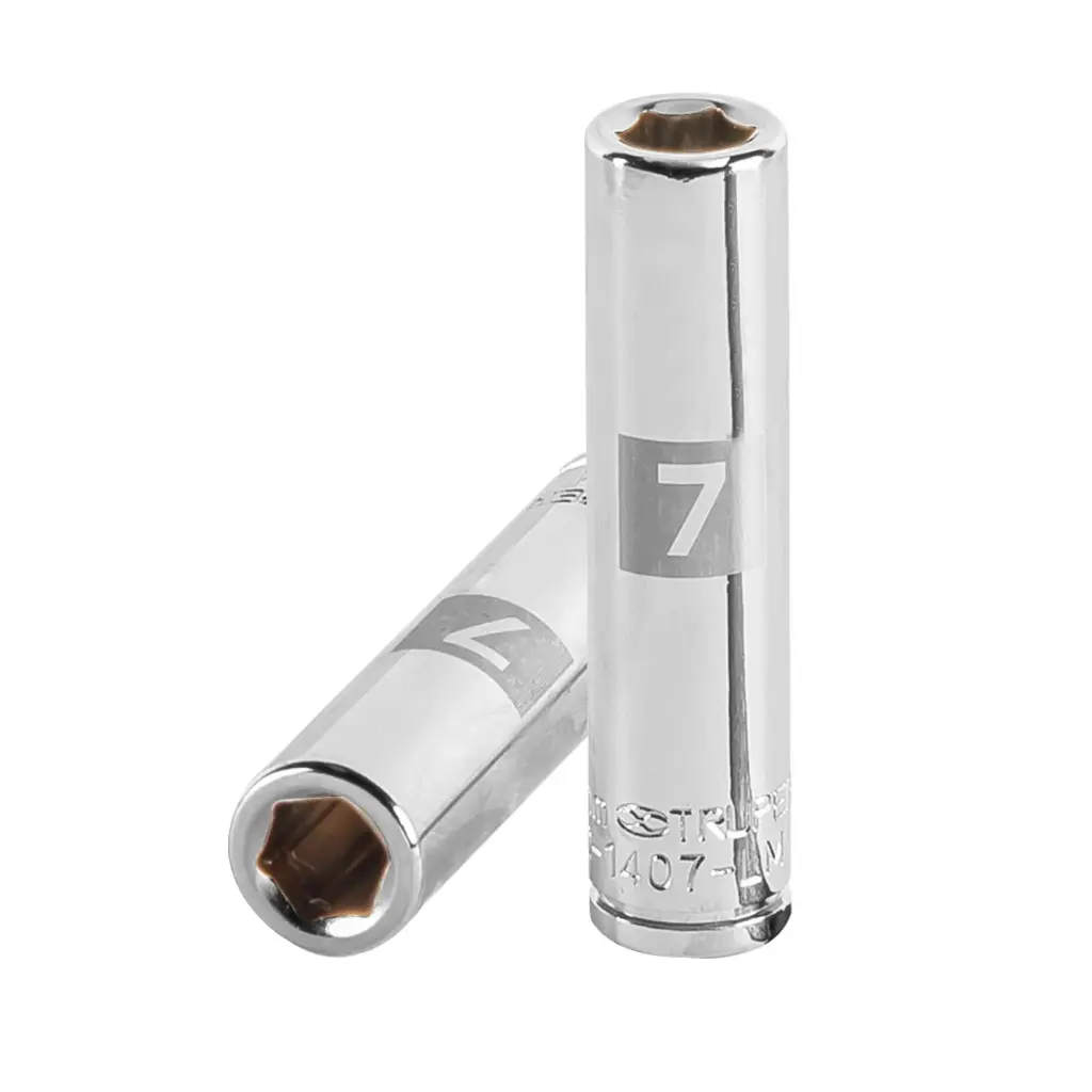 Dado tubular hexagonal encastre 1/4" de 7 mm, Truper