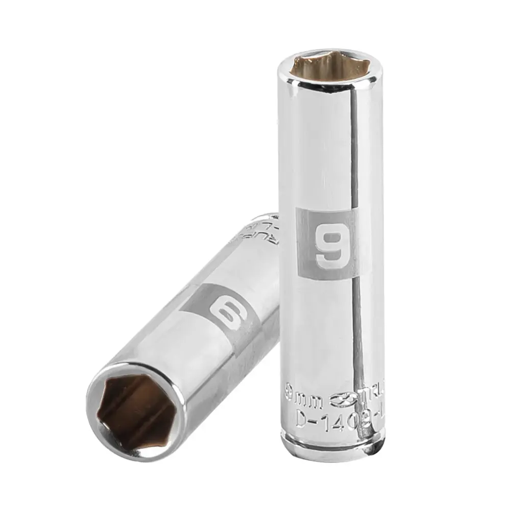 Dado tubular hexagonal encastre 1/4" de 9 mm, Truper