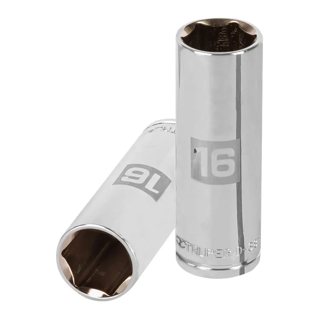[13776] Dado tubular hexagonal encastre 3/8" de 16 mm, Truper