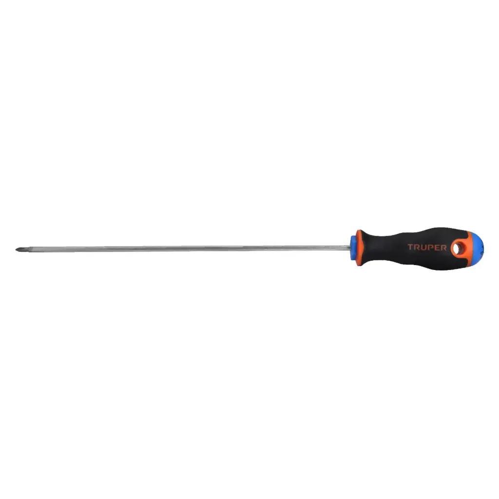 [100835] Desarmador de cruz 1/8" x 8" mango Comfort Grip, Truper