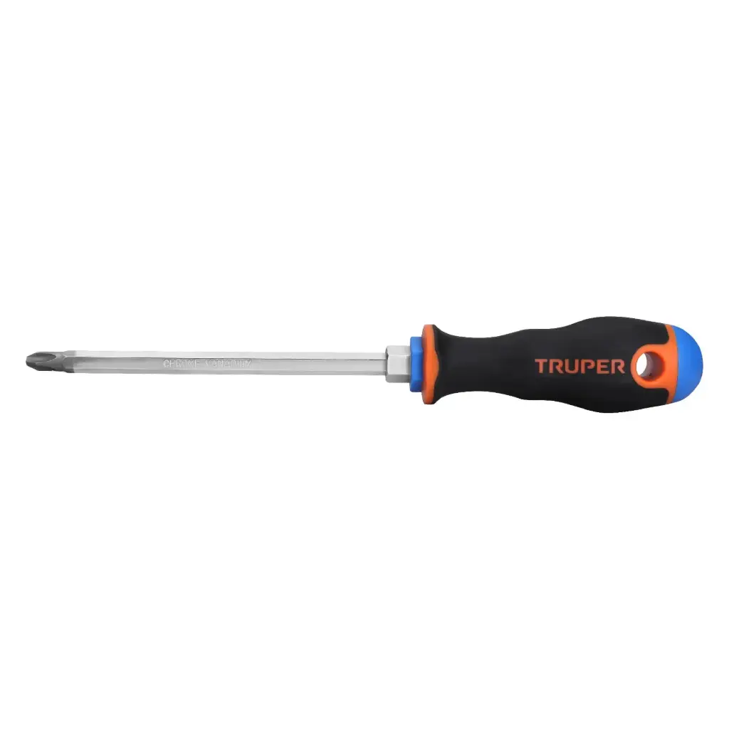 [18548] Desarmador de cruz 5/16" x 6" mango Comfort Grip, Truper