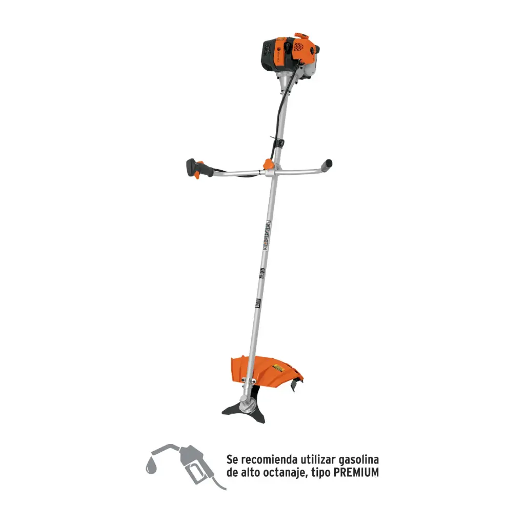 Desmalezadora a gasolina 52 cc mango "bici", 18" corte, Truper