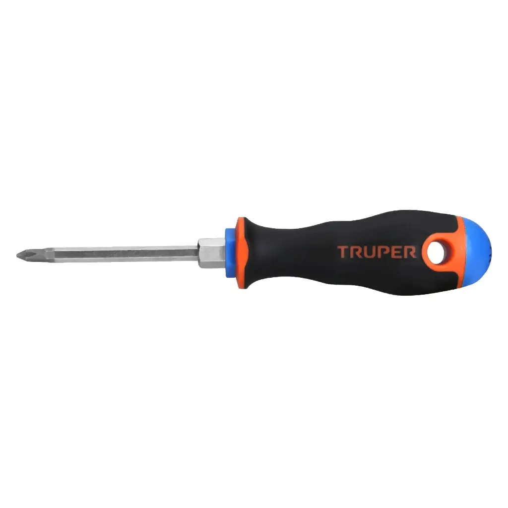 Desarmador de cruz 3/16" x 3" mango Comfort Grip, Truper