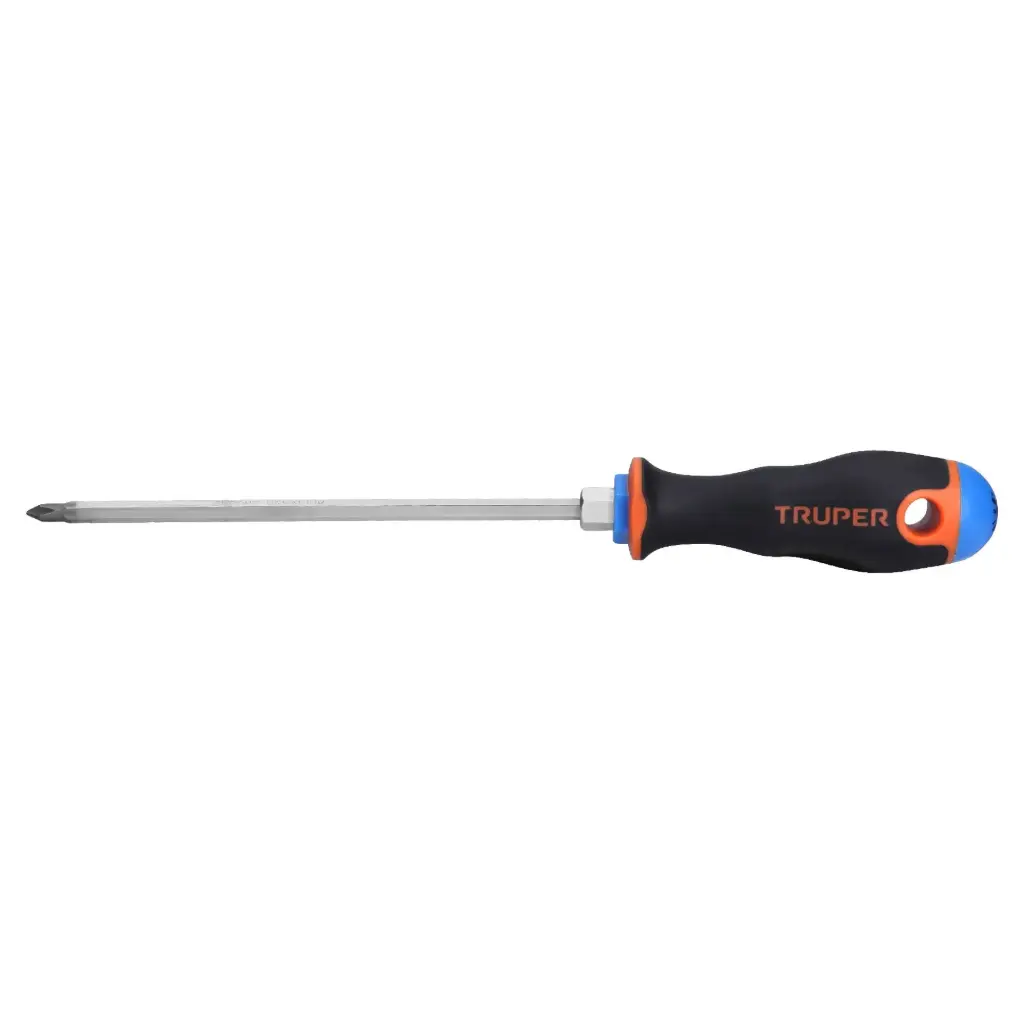 [14067] Desarmador de cruz 3/16" x 6" mango Comfort Grip, Truper