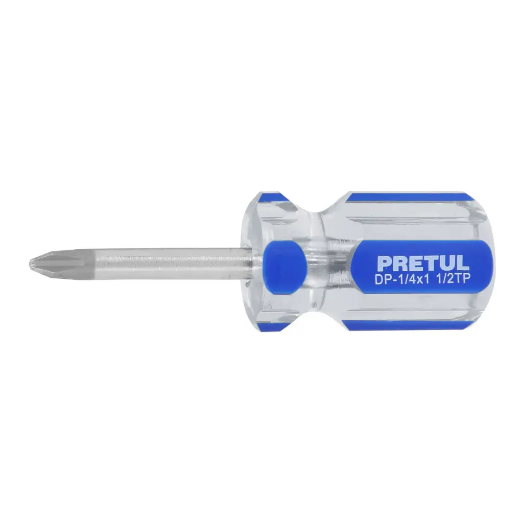 [21476] Desarmador de cruz 1/4 x 1-1/2" mango de PVC, Pretul