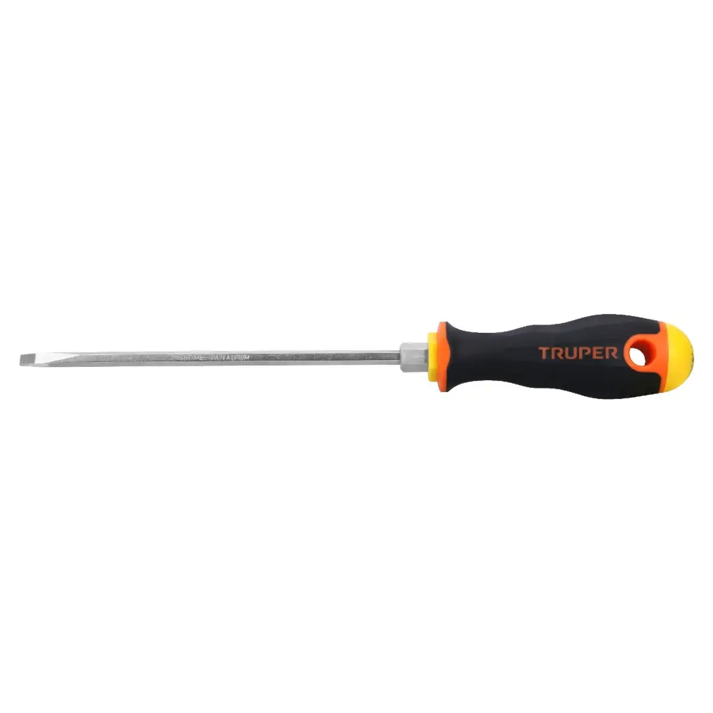 [14040] Desarmador cabinet 3/16" x 6" mango Comfort Grip, Truper
