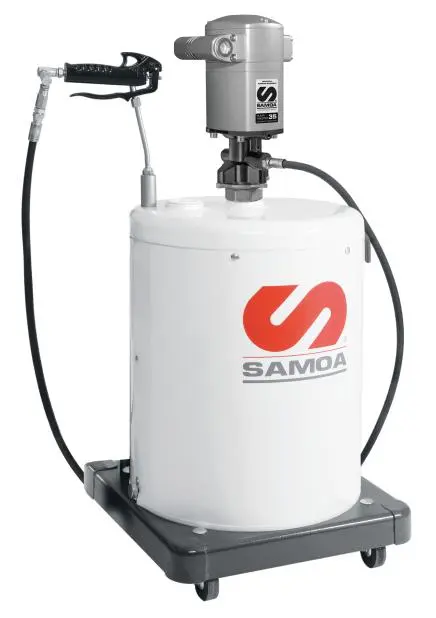 Engrasadora neumatica movil 20 KG / Alto rendimiento, Samoa