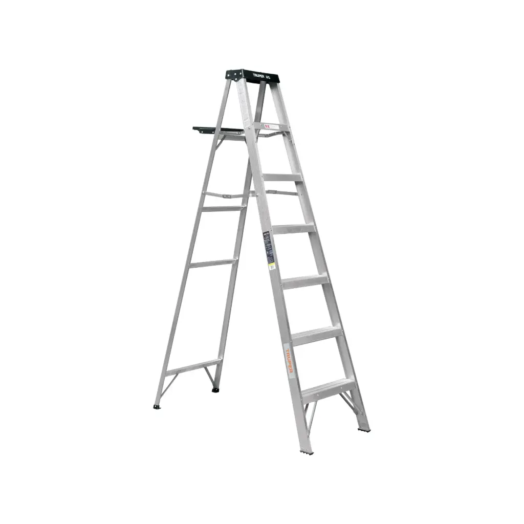 Escalera tipo tijera, 91 kg, con bandeja, 6 peldaños, Truper