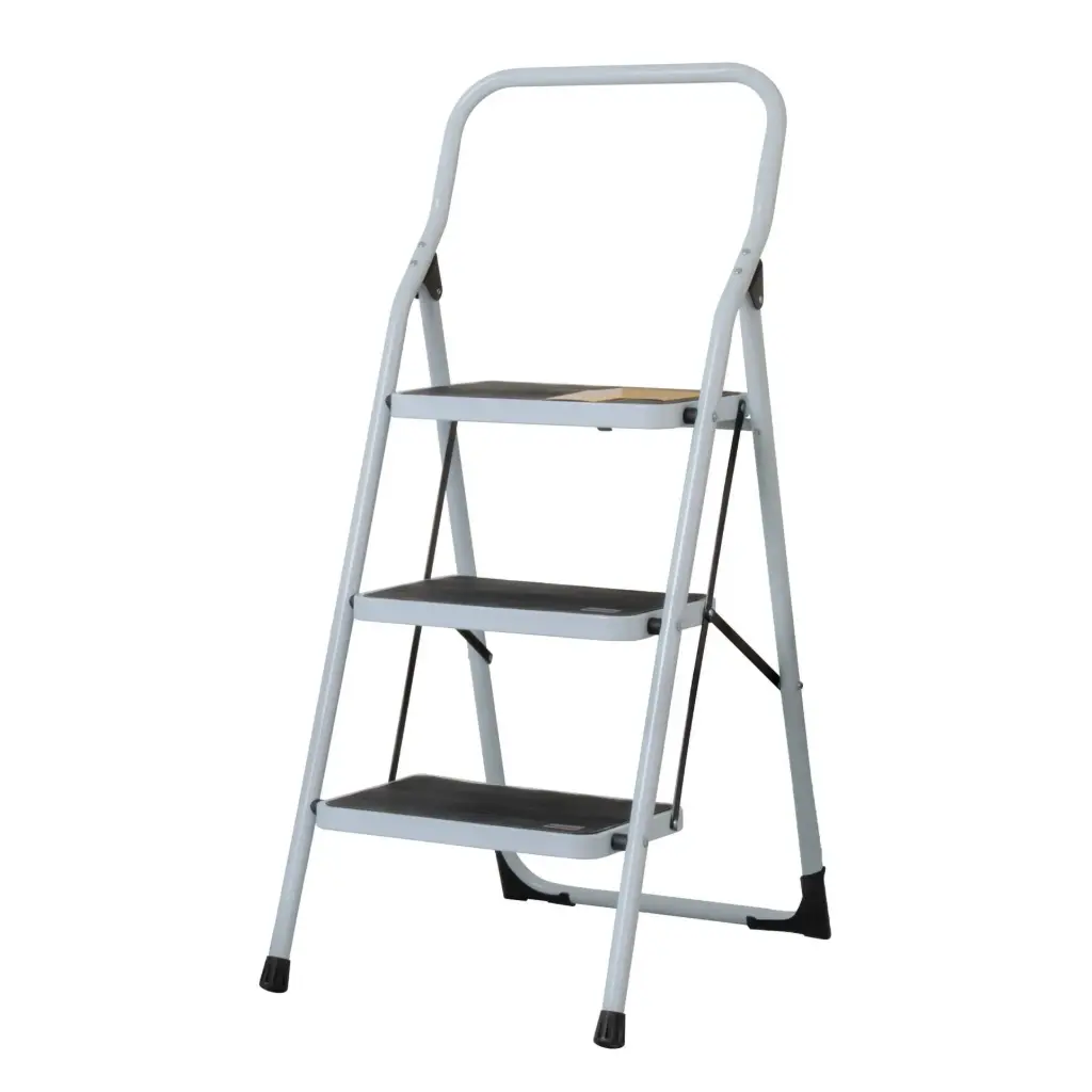 Escalera tubulares plegables, 91kg, 3 peldaños, Pretul