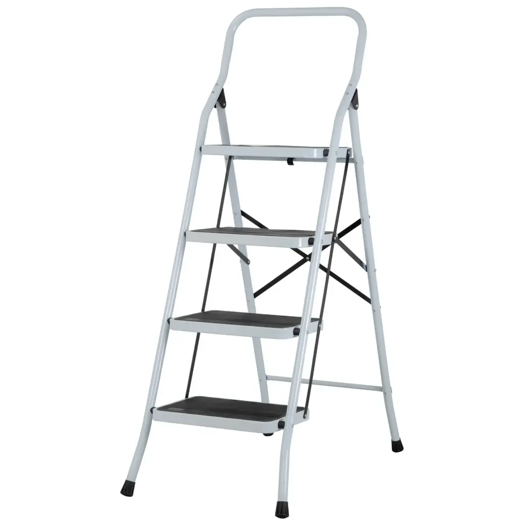 Escalera tubulares plegables, 91kg, 4 peldaños, Pretul
