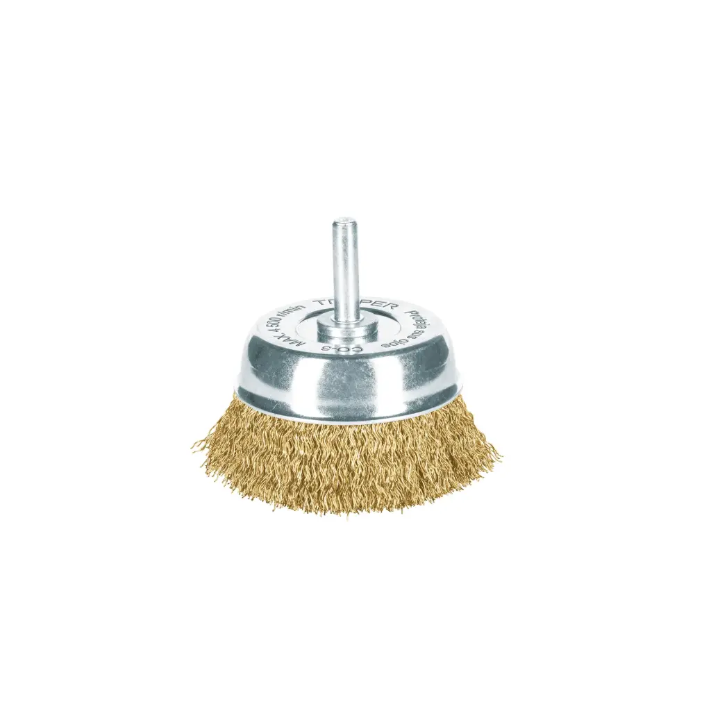 Escobilla tipo copa, alambre grueso, calibre 0.3 mm 2 3/4", Truper