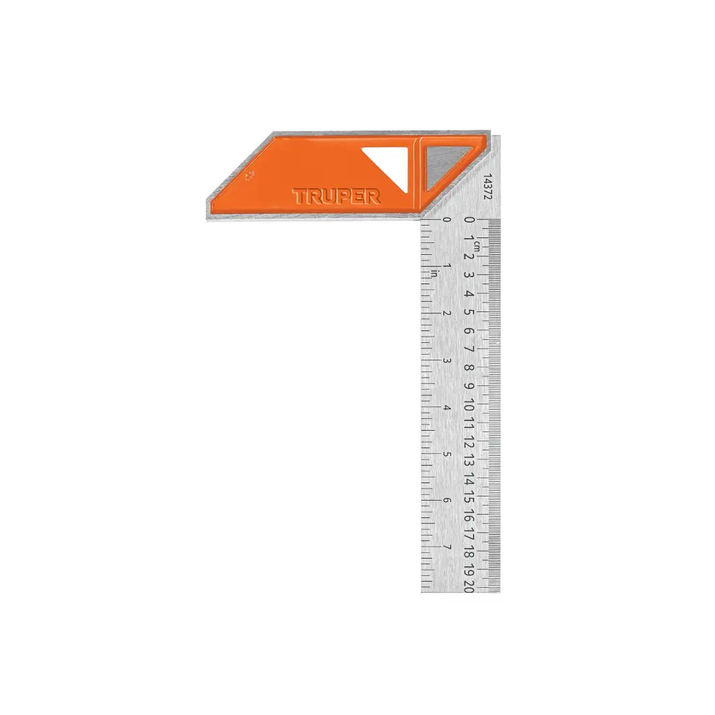 Escuadra para carpintero, largo 8", Truper
