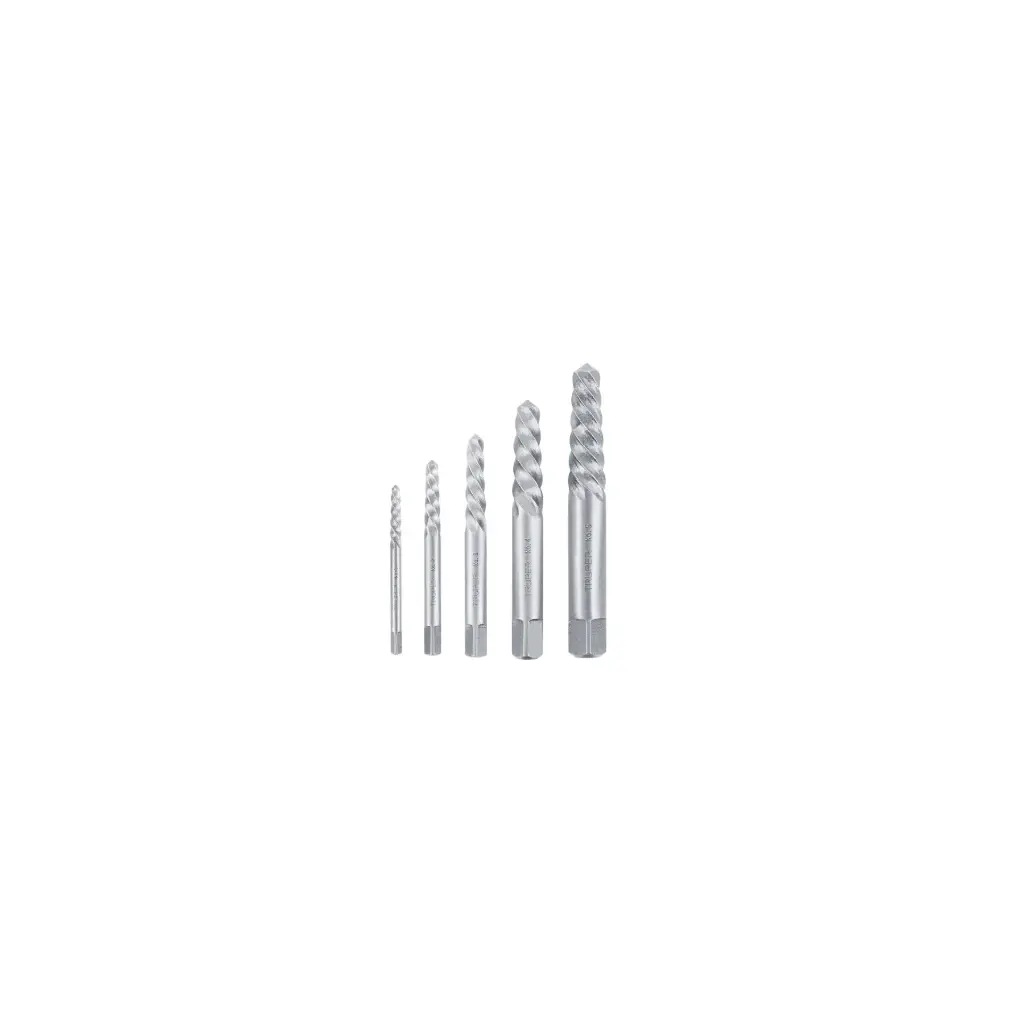 Extractor de perno roto, juego de 5 piezas, Truper