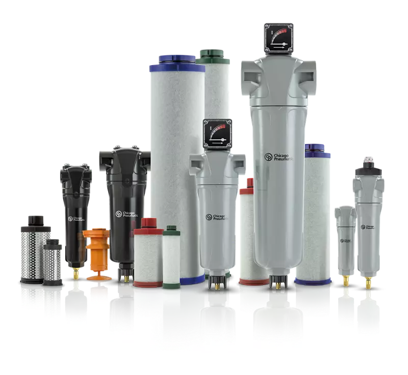 Filtro coalescente | carcasa azul FS 70 (N1/2) - CP Tamaño 6 Grado S 33.1L/S 70CFMs 1/2” Conexión NPT, Chicago Pneumatic