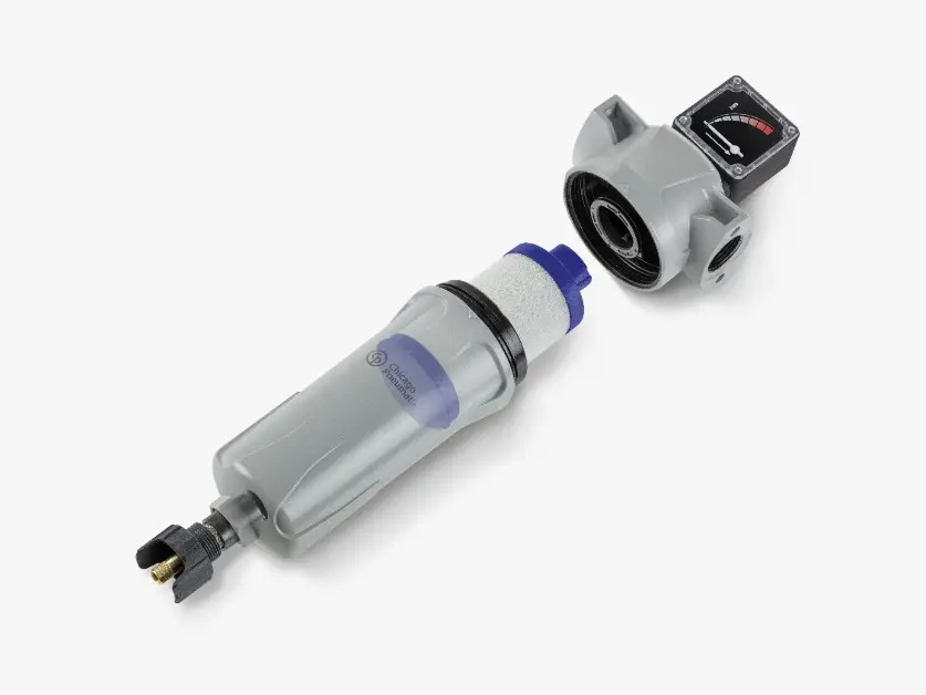 Filtro coalescente | carcasa rojo FC 850 (N2 1/2) - CP Tamaño 15 Grado C 401.1L/S 850CFMs 2 1/2” Conexión NPT, Chicago Pneumatic