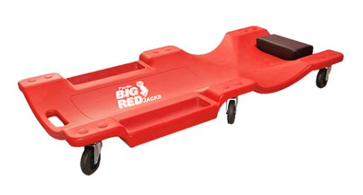 Camilla plastica p/mecanico 40", Big red