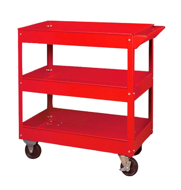 Coche de herramientas de 3 bandejas, Big red
