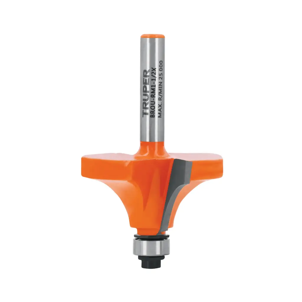Fresa dredondeadoras de moldura con rodaje 1 1/2" x 19mm, Truper