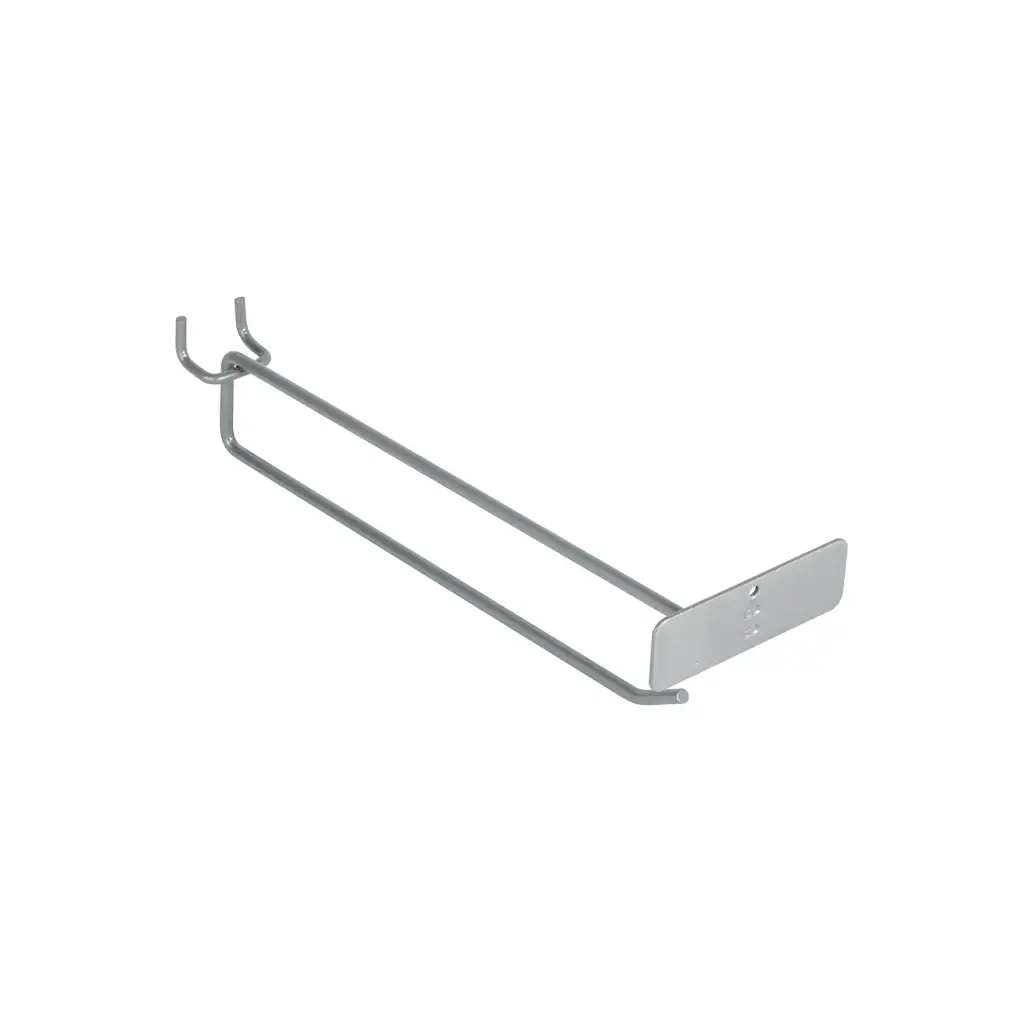[50156] Gancho recto 9" con portaetiqueta para perfocel y ranurado
