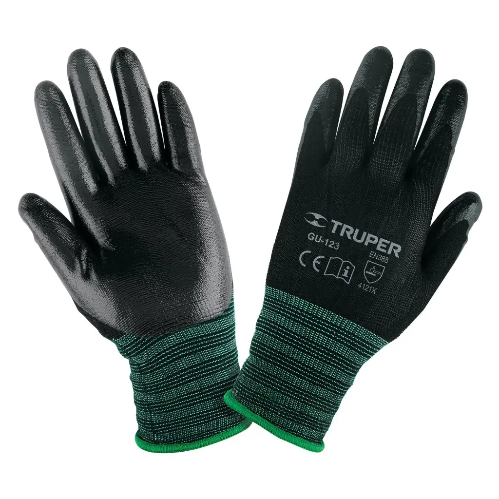 [13295] Guantes de nylon recubiertos de nitrilo, G, Truper