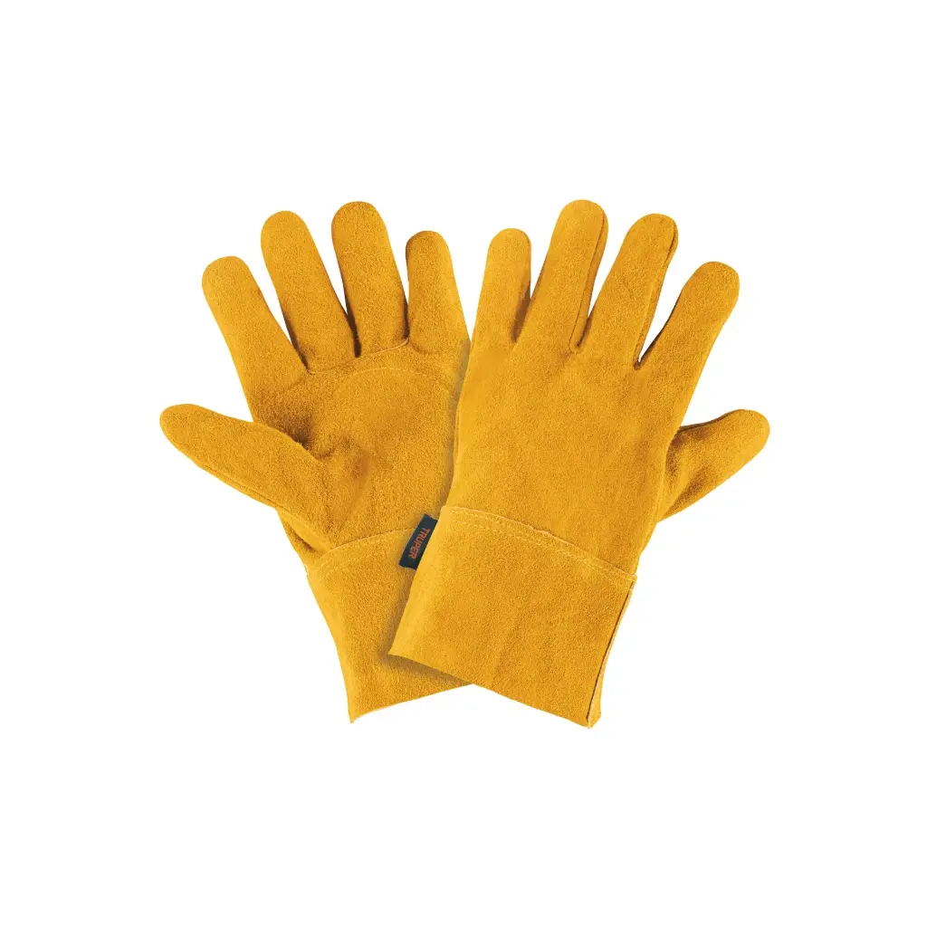 [14241] Guantes de carnaza, cortos, unitalla, Truper