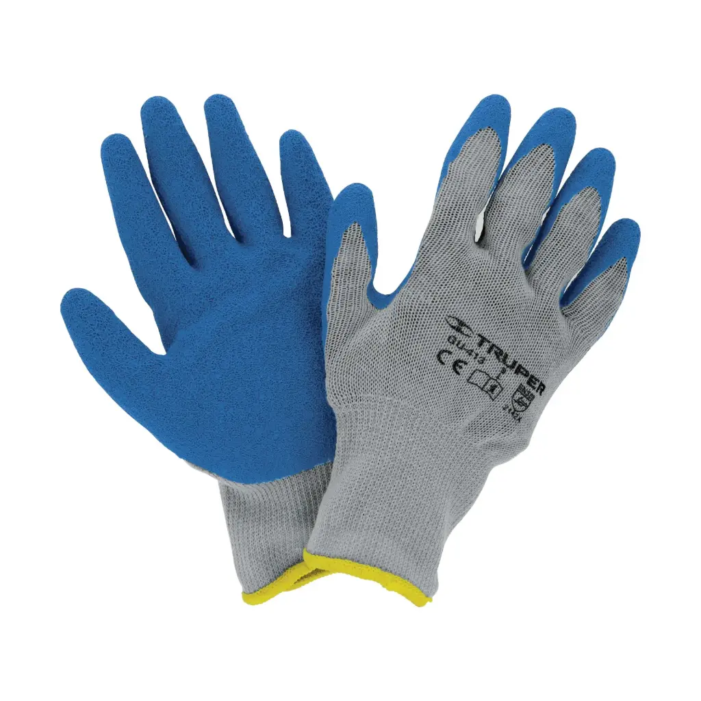 [15267] Guantes de poliéster recubiertos de latex, G, Truper