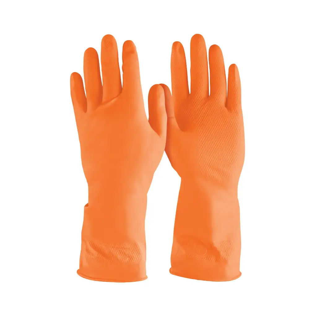 [14262] Guantes de látex para limpieza, medianos, Truper