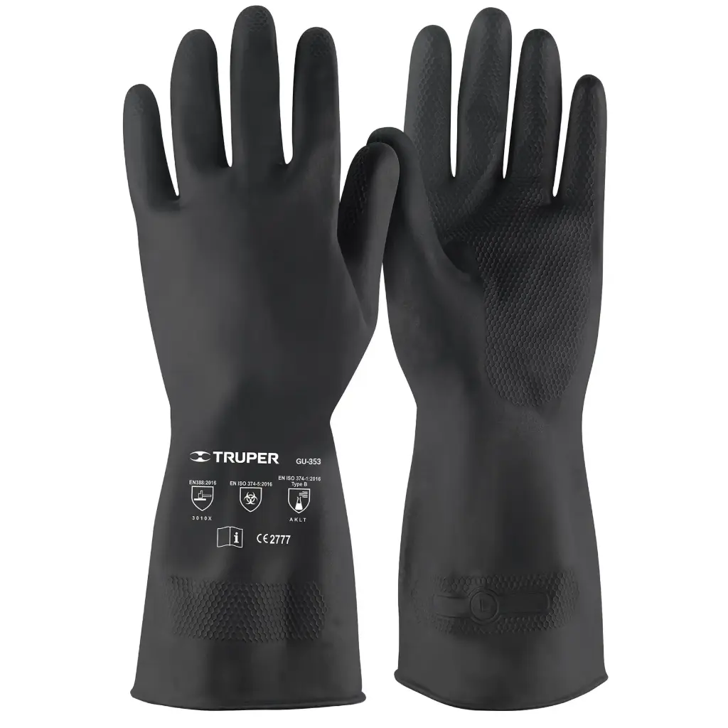 [14266] Guantes de látex para pintor, medianos, Truper