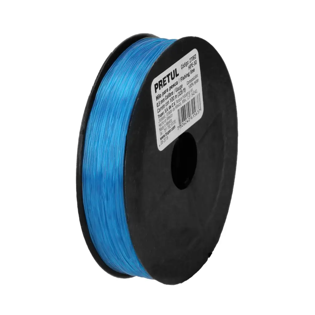 Hilos para pesca, rollo 100 m, 0.5 mm, Pretul