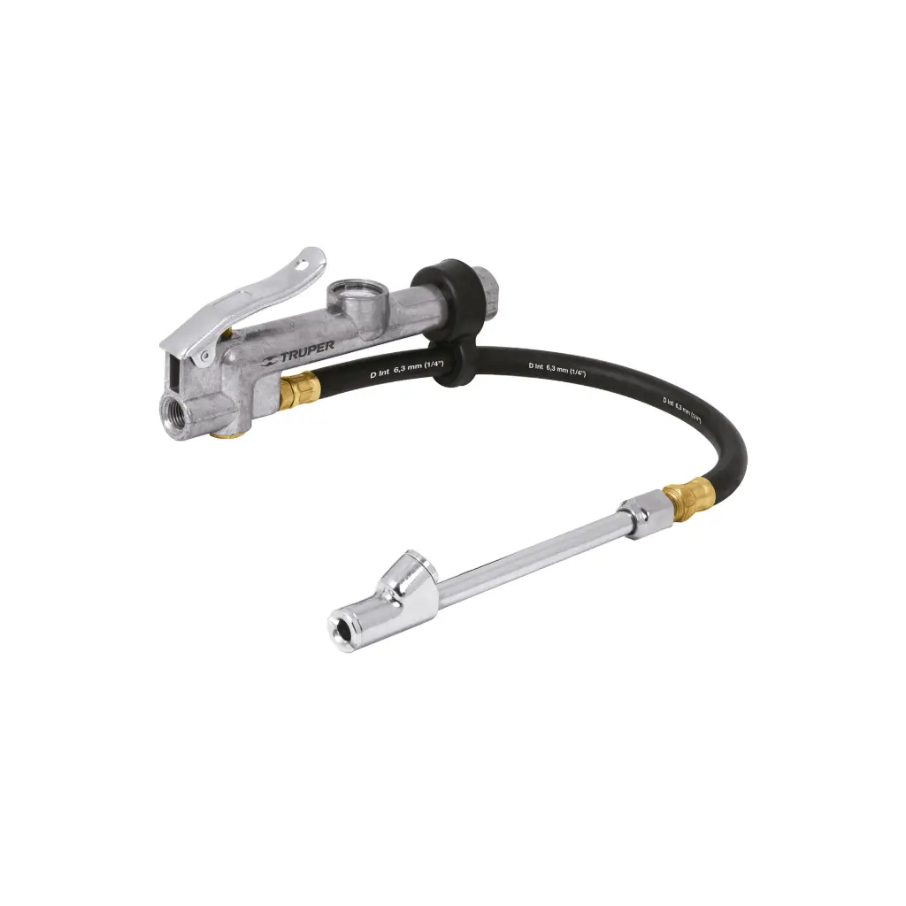 Inflador calibrador de cabeza doble, profesional, Truper