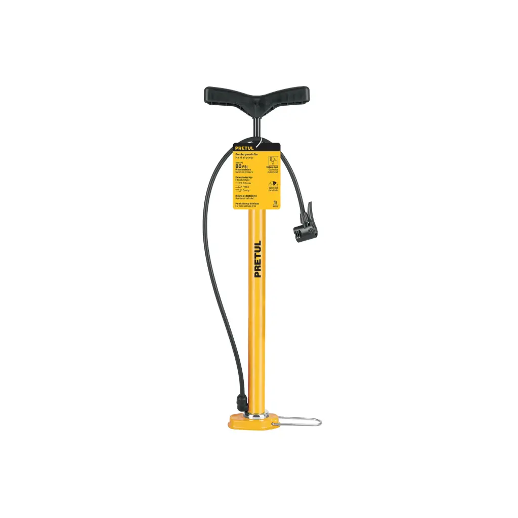 Inflador manual, 80 PSI, Pretul