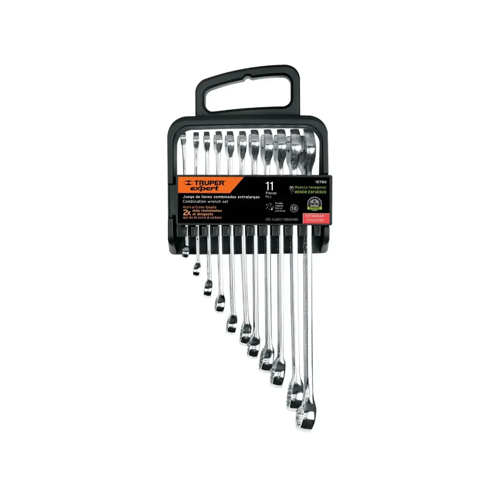 [15780] Juego de 11 llaves combinadas std pulidas, Truper Expert