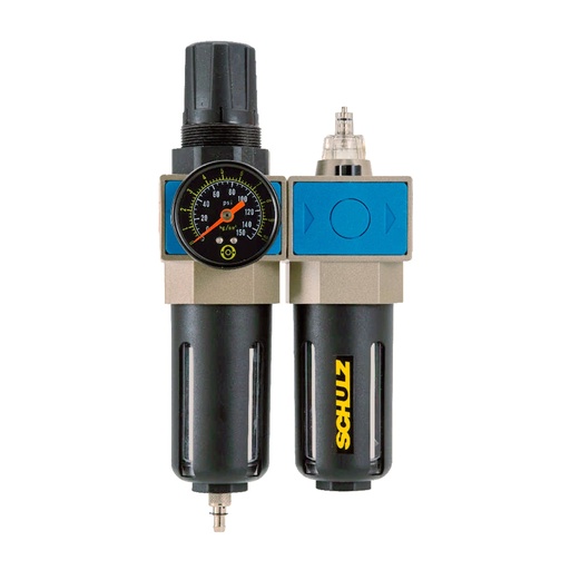 [926.6017-0] Filtro de aire c/lubricador y regulador ø 1/2", Schulz