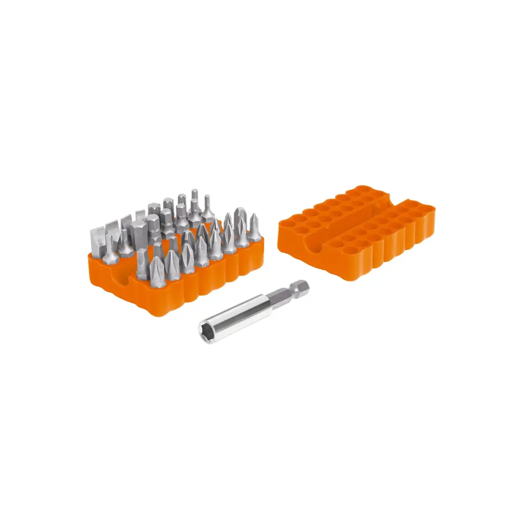 [17788] Juego de 33 puntas mixtas largo 1" en organizador plástico, Truper