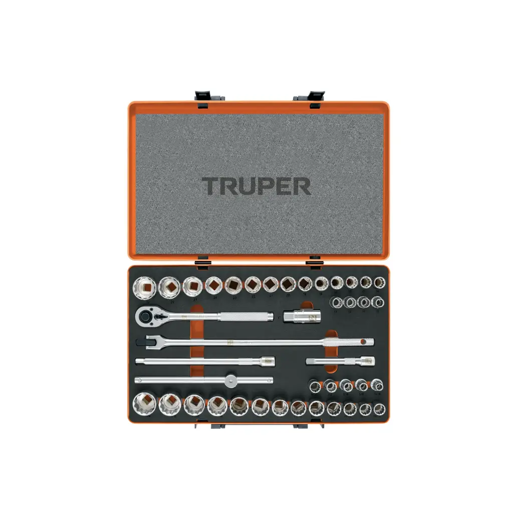 Juego de 42 piezas mixto,  1/2", Truper