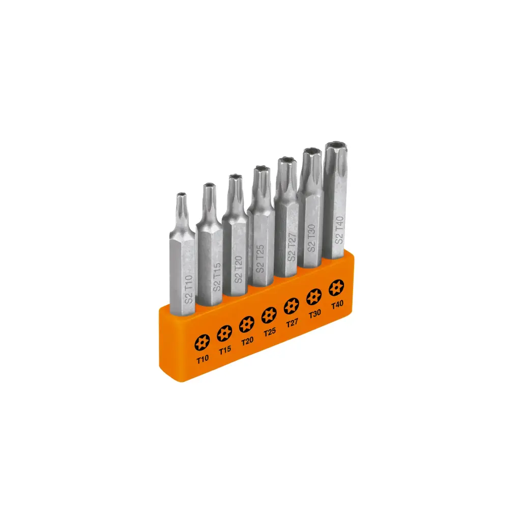[17813] Juego de 7 puntas torx combinadas c/seguro largo 2", Expert
