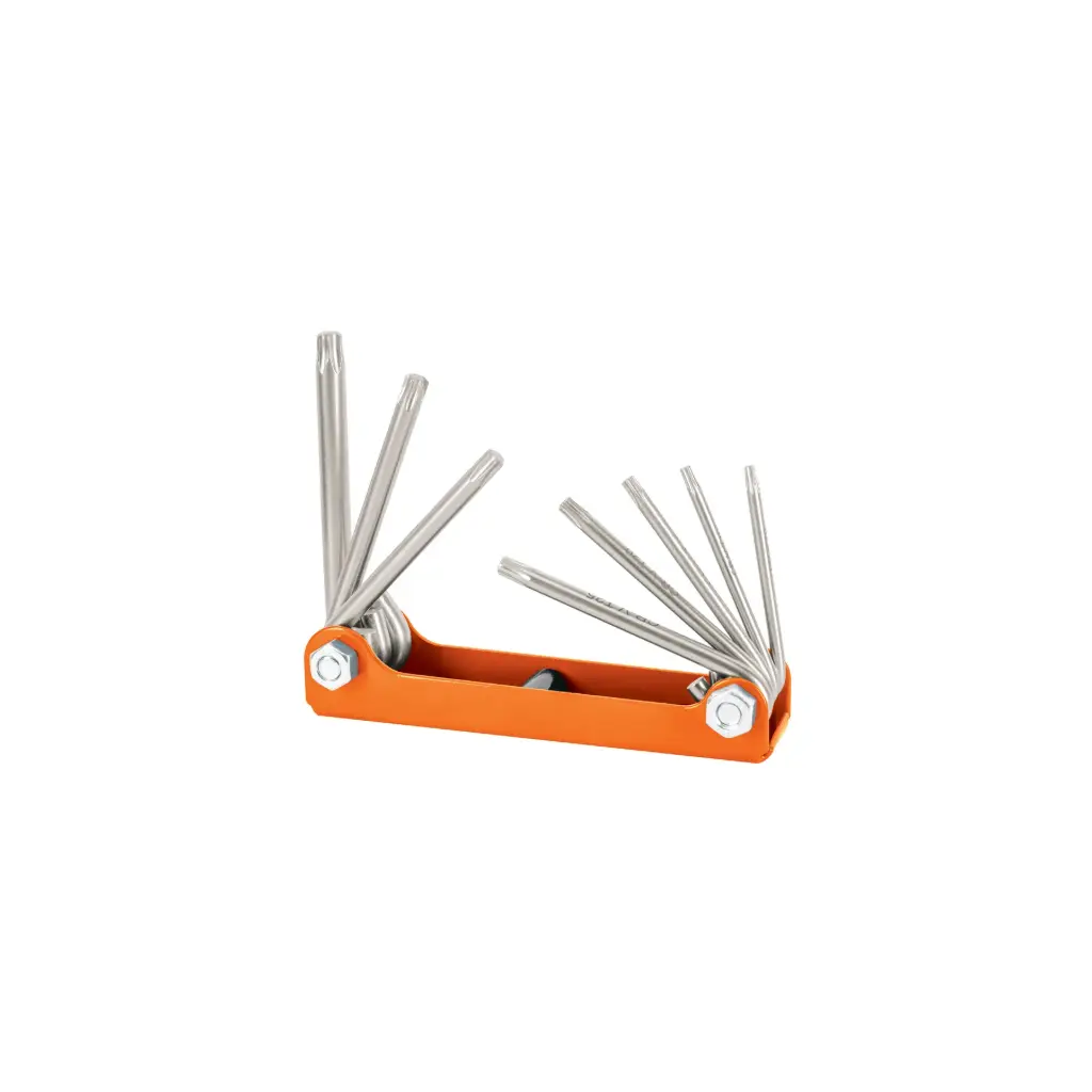 [15569] Juego de 8 llaves torx tipo navaja, cuerpo de lámina, Truper