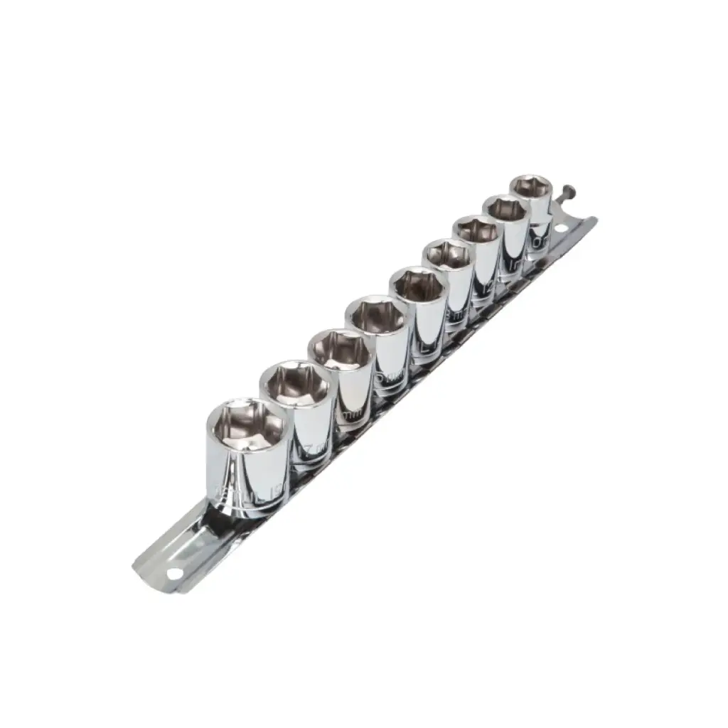 [21189] Juego de 9 dados hexagonales encastre 3/8" mm, Pretul