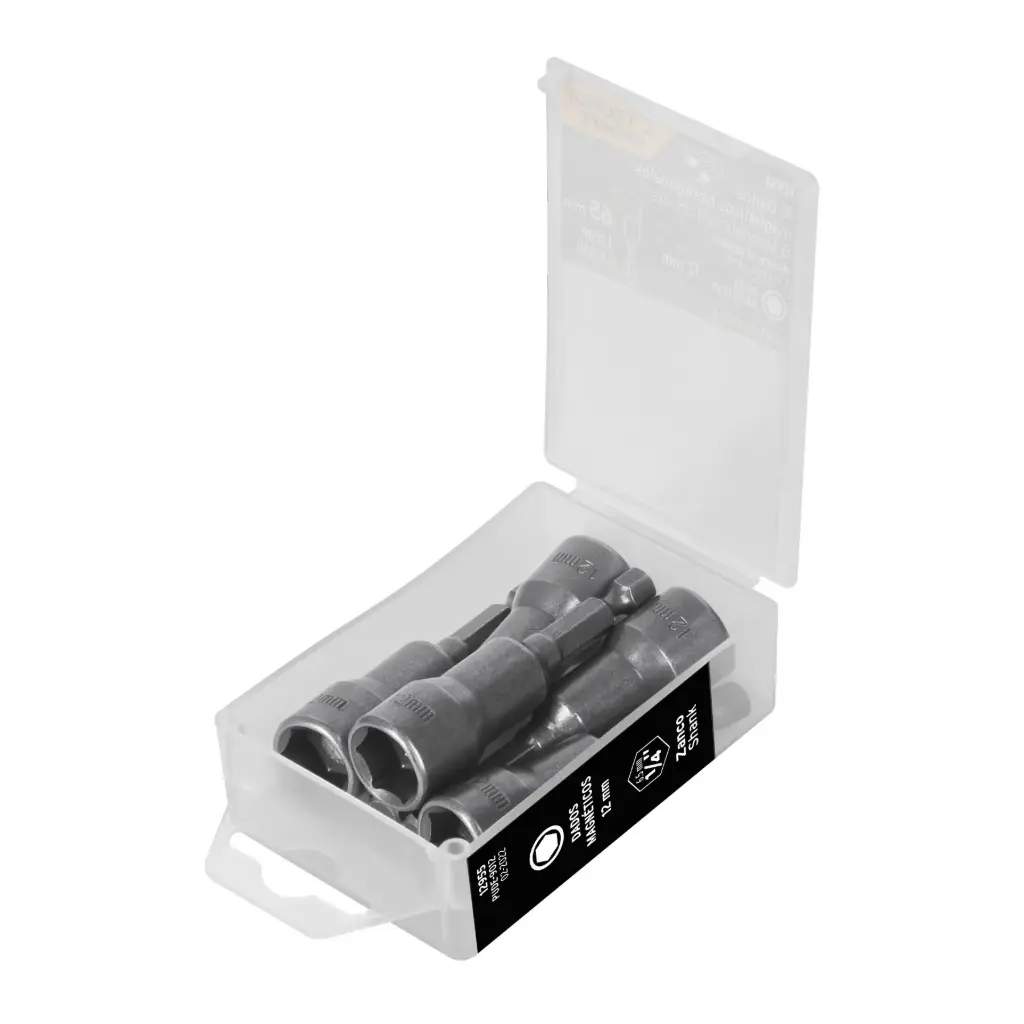Estuche con 5 dados magnéticos de 12 mm largo 2", Expert
