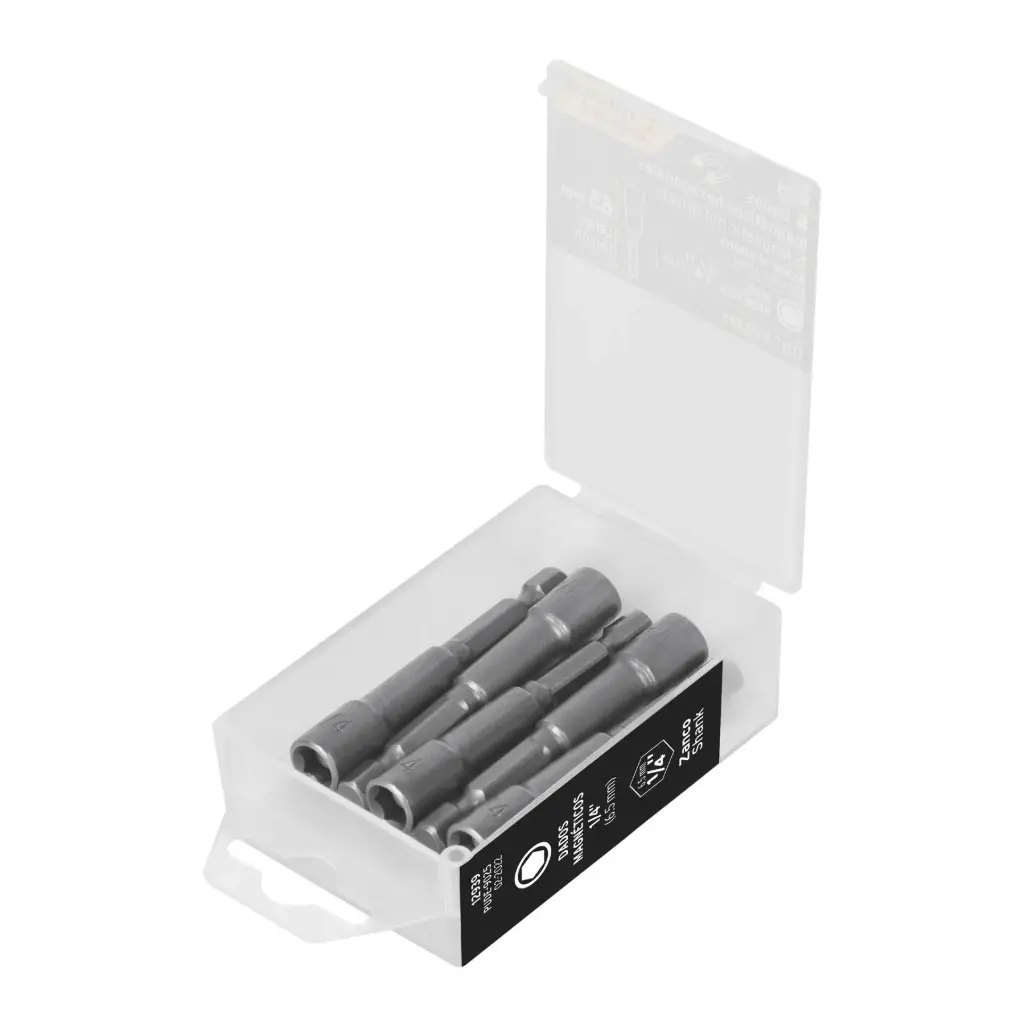 Estuche con 5 dados magnéticos de 1/4" largo 2", Expert