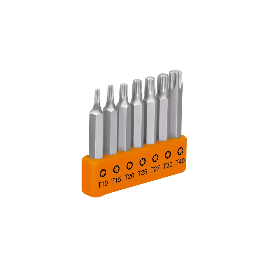 [17796] Juego de 7 puntas torx combinadas largo 2", Truper Expert