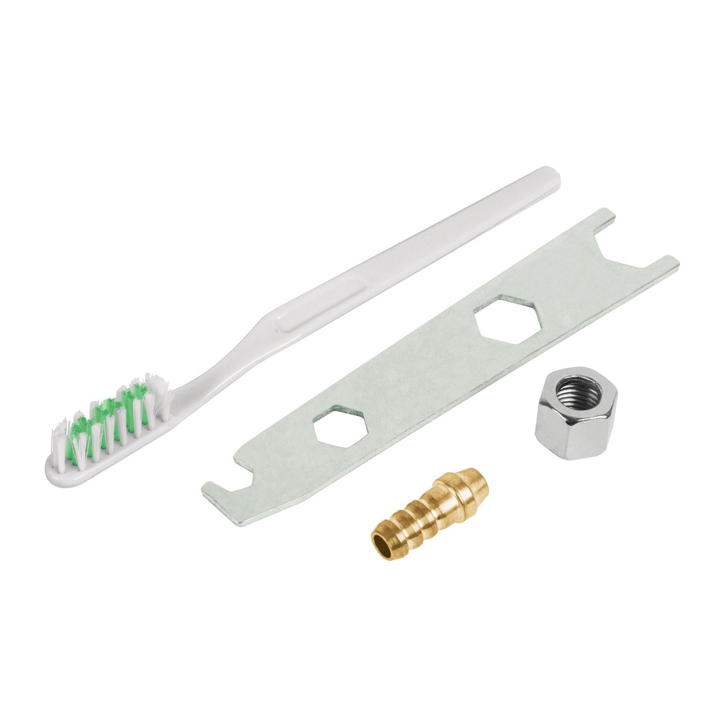 Kit de Accesorios (llave, cepillo, tuerca y espiga) p/PIPI-26 y 27, Truper